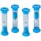 4 Small Blue 2-Minute Sand Timers, 5 Packs